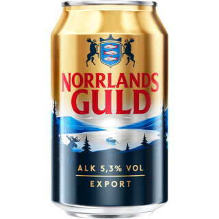 Norrlands Guld 5,3%, 24 x 0,33l dåser (til eksport/pantfri)