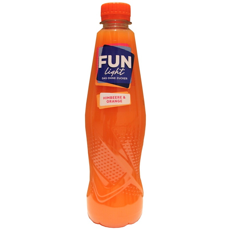 Tag ud Uensartet jeg er glad Fun Light hindbær-orange 0,5 l, 13,41 kr.