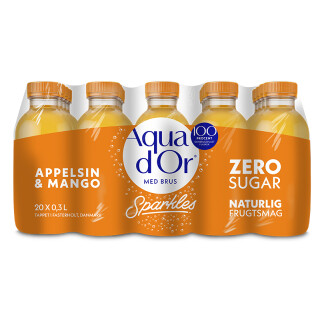 Aqua d´Or sparkles appelsin-mango 20 x 0,3 l
